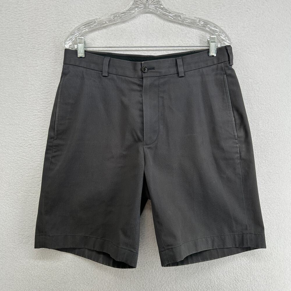 BROOKS BROTHERS Shorts Mens 32 Advantage Chino 8" Walking Twill Cotton Gray